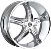 Image of 2 CRAVE No5 CHROME wheel