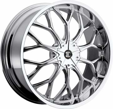 Image of 2 CRAVE No9 CHROME wheel