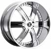 Image of 2 CRAVE No4 CHROME wheel