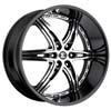 Image of 2 CRAVE No16 BLACK CHROME INSERTS wheel