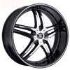 Image of 2 CRAVE No17 BLACK MACHINE STRIPE wheel