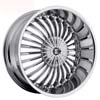 Image of 2 CRAVE No19 CHROME SUV wheel