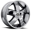 Image of 2 CRAVE No18 CHROME BLACK INSERTS wheel