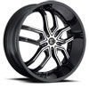 Image of 2 CRAVE No20 BLACK MACHINED wheel