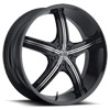 Image of 2 CRAVE No23 BLACK wheel