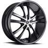 Image of 2 CRAVE No24 BLACK MACHINED STRIPE wheel