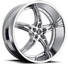 Image of 2 CRAVE No25 CHROME SUV wheel