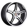 Image of BAVARIA BC5S CONCAVE BLACK MACHINED CHR LIP wheel