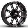 Image of RED DIRT ROAD DIRT SATIN BLACK MACHINED wheel