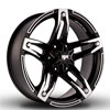 Image of RED DIRT ROAD TREK SATIN BLACK MACHINED wheel