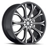 Image of PLATINUM 408 MOGUL BLACK MACHINED wheel