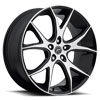 Image of PLATINUM 419 RECLUSE BLACK MACHINED wheel