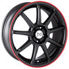 Image of DRAG CONCEPTS SUZUKA BLACK RED wheel