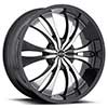 Image of MKW M114B MACHINE BLACK wheel