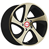 Image of SHIFT RACING STRUT BLACK AND BRONZE wheel