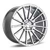 Image of ACE  DEVOTION MATTE SILVER MACHINE F wheel