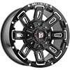 Image of BALLISTIC 958 RAVAGE GLOSS BLACK MILLED wheel