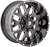 Image of BALLISTIC 853 TANK  GLOSS BLACK MILLED wheel