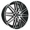 Image of CURVA CONCEPTS C50 BLACK MACHINE FACE wheel