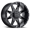 Image of VOXX TRUCK GFX TM12 GLOSS BLACK MILLED wheel