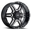 Image of VOXX TRUCK GFX TR6 GLOSS BLACK MACHINED wheel