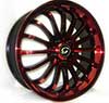 Image of G LINE G601 BPR RED BLACK TRIM wheel