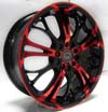 Image of G LINE G667 BPR Red Black wheel