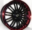 Image of G LINE G820 BLPR BLACK RED LIP wheel