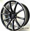 Image of WHITE DIAMOND W3195 MACHINE BLACK wheel