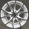 Image of WHITE DIAMOND W9517 BLACK WHITE wheel