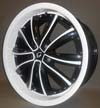 Image of WHITE DIAMOND W981 WHITE BLACK wheel