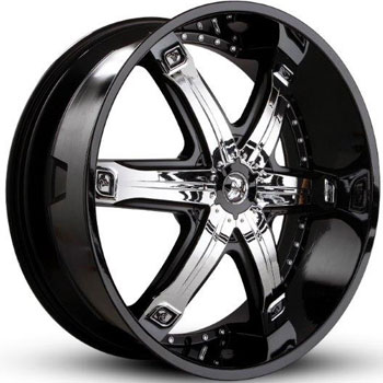 DIABLO FURY BLACK SUV Black/Chrome Inserts