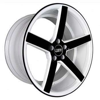 STR RACING STR 607 WHITE White/Black Spokes