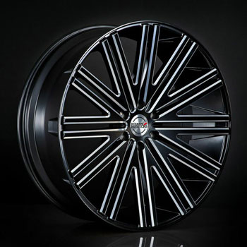 HEAVY HITTERS H11 5 LUG SATIN BLACK SUV Satin Black/Mill Machined