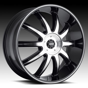 MKW M112B MACHINE BLACK SUV Black/Machined