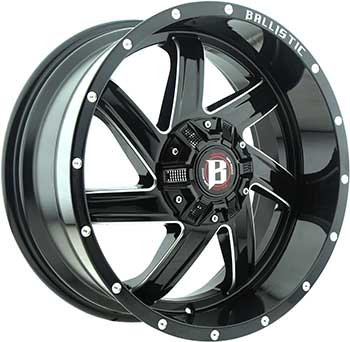 BALLISTIC 961 GUILLOTINE GLOSS BLACK MILLED Gloss Black Milled