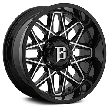 BALLISTIC 818 ATOMIC GLOSS BLACK MILLED Gloss Black Milled